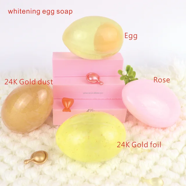 2 24k gold egg soaps for face and/or body. 2* 80g