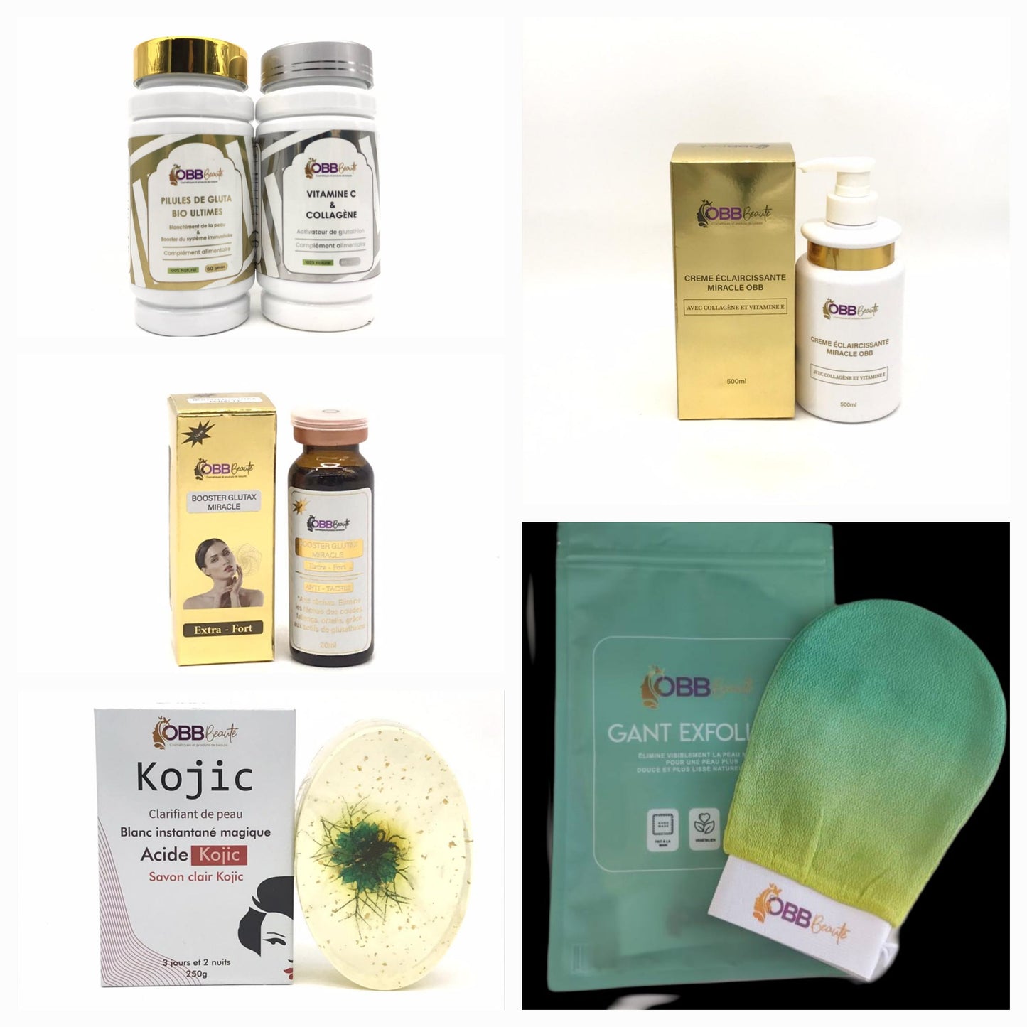 GAMME REVITALISANTE, RAJEUNISSANTE ET ECLAIRCISSANTE , 1 un serum booster glutax obbbeaute offert