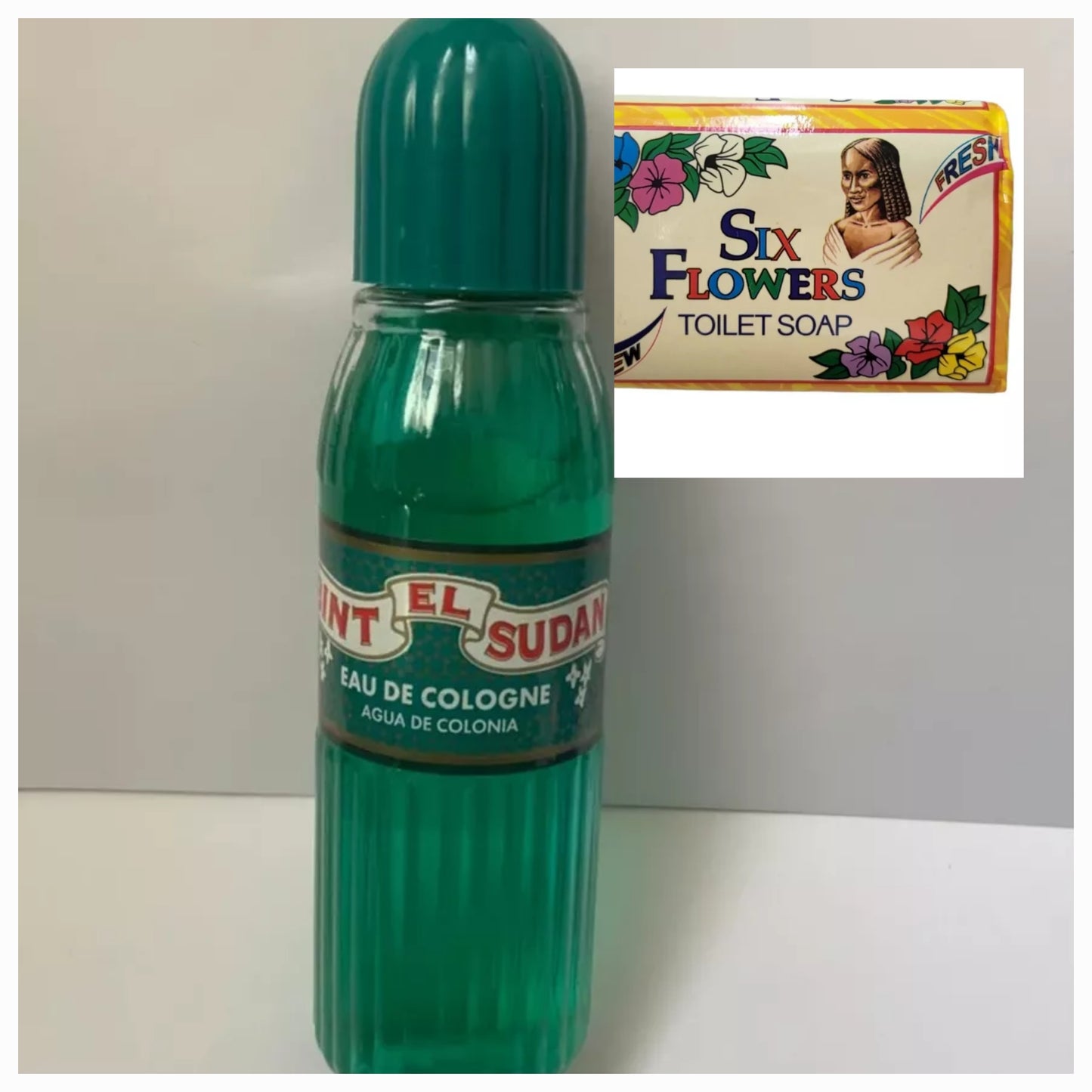 Duo(1 eau de cologne bint el sudan +1 savon) spirituel six flowers