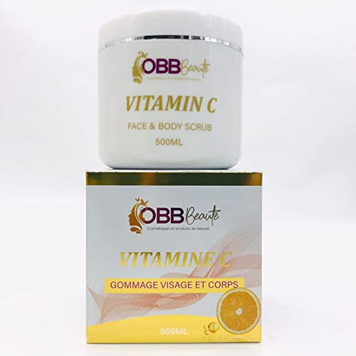 gommage pour le corps et visage a la vitamine C obbbeaute 500g