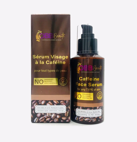 obbbeaute facial serum with caffeine, anti acne, anti wrinkle, anti blemish for all skin types