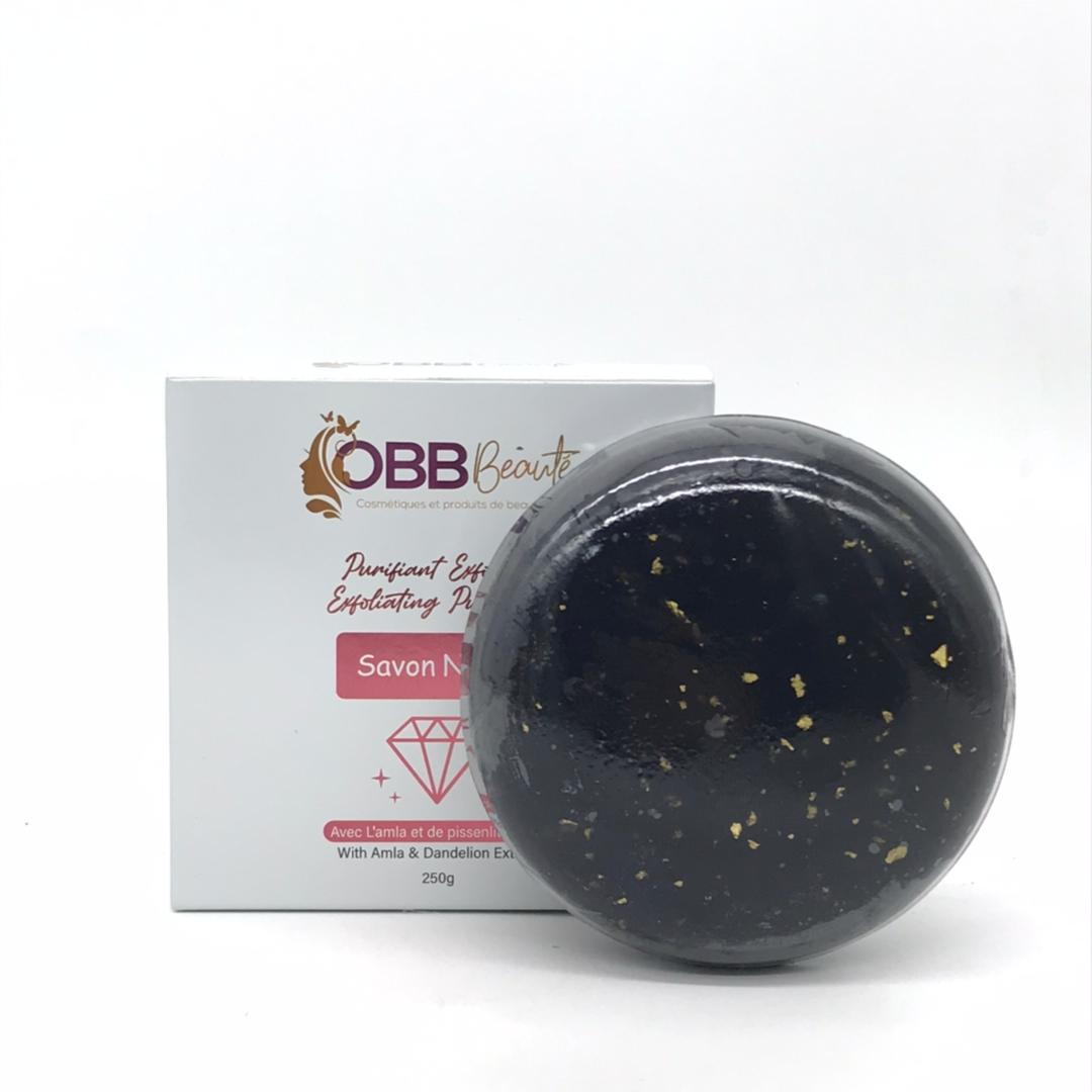 Savon noir exfoliant et purifiant obbbeaute 250g