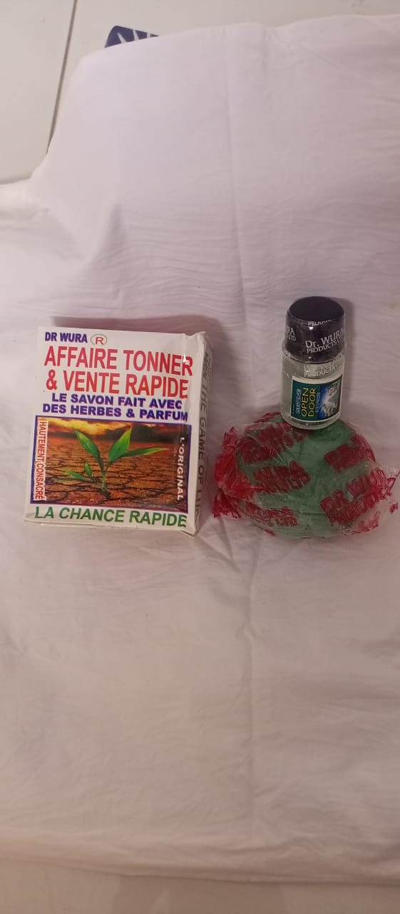 Savon et parfum spirituels pour les affaires ou ventes qui prospèrent. Savon 100g, parfum 15 ml