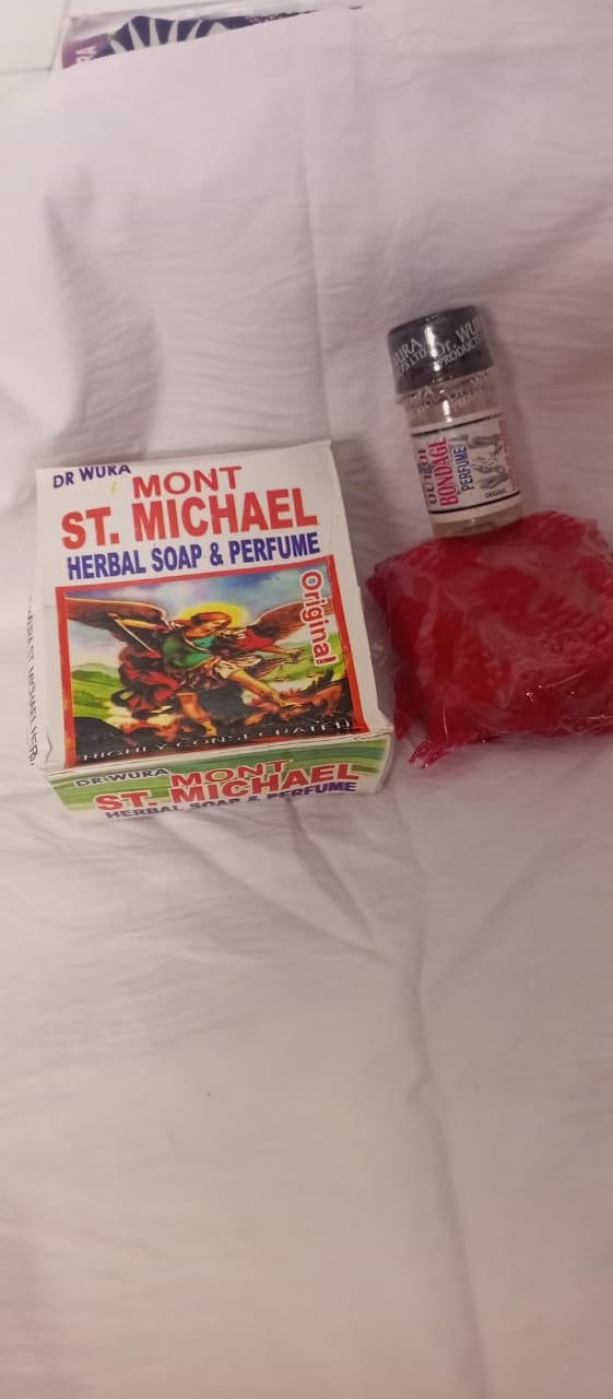 Savon et parfum spirituels mont St Michael. Savon 100g et parfum 15ml