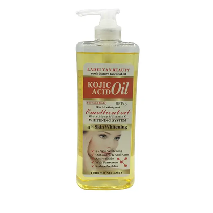 Huile à l acide kojic, gluthation et collagène, 1000ml