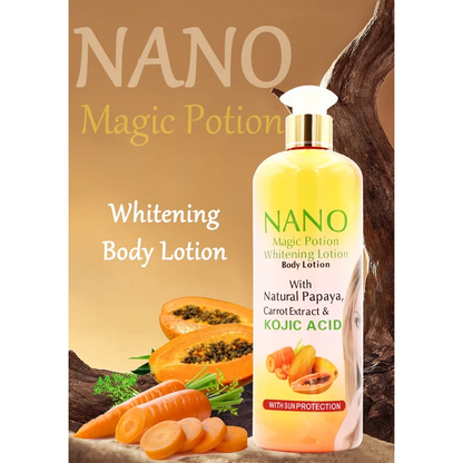 nano al milk papaya extract and kojic acid 500 ml