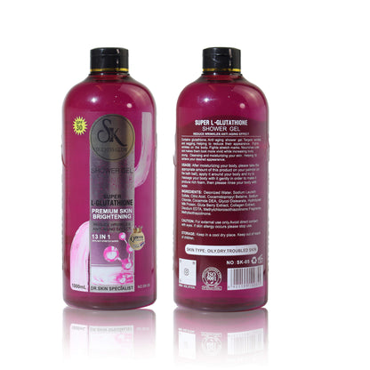 Gel douche S&K DUCHESS GLOW,  SUPER L- GLUTATHIONE,  SPF 30. 1000ML