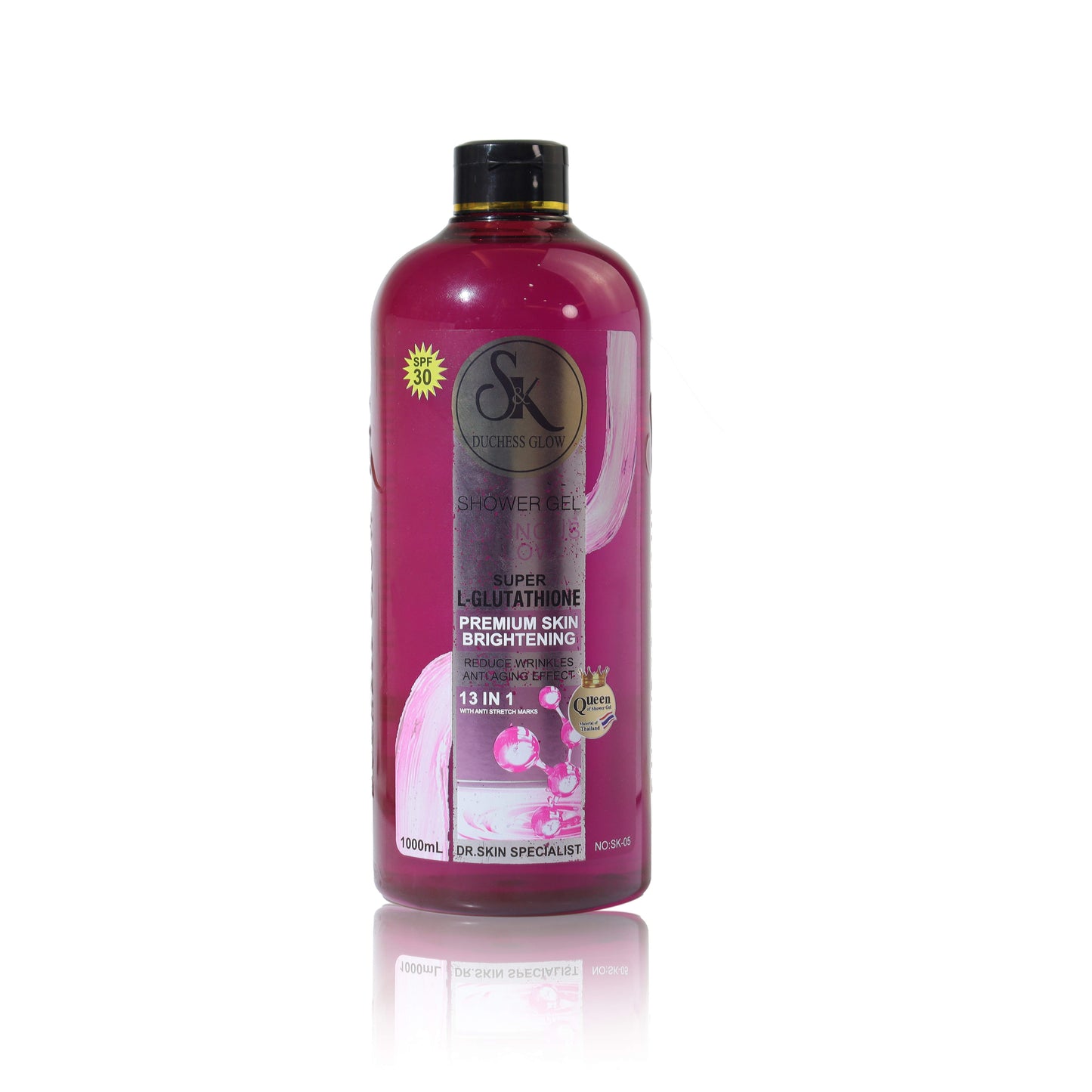 Gel douche S&K DUCHESS GLOW,  SUPER L- GLUTATHIONE,  SPF 30. 1000ML