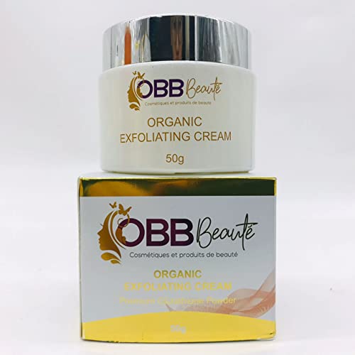 exfoliating face cream with glutathione powder obbbeaute 50g