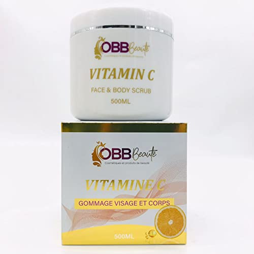 gommage pour le corps et visage a la vitamine C  obbbeaute 500g