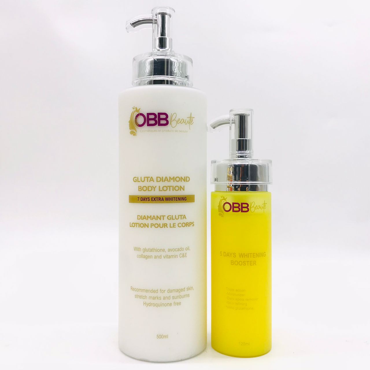 duo gluta diamond clarifying milk and serun booster