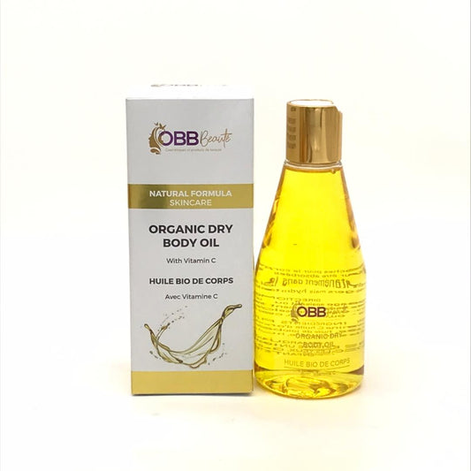 Huile organique obbbeaute, à la vitamine  C. 200ml, huile bio de corps