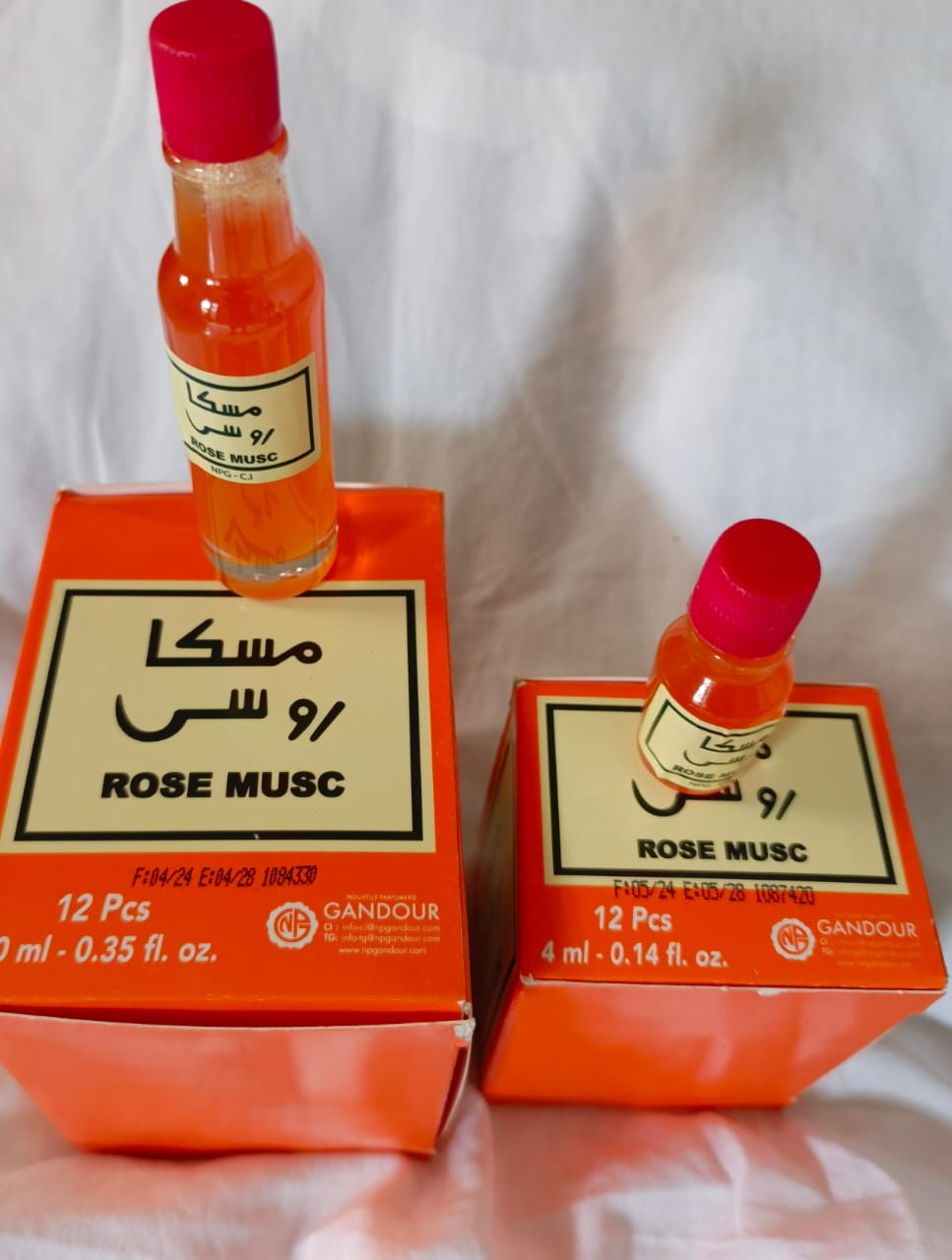 Parfum spirituel  rose musc (10ml+4ml)